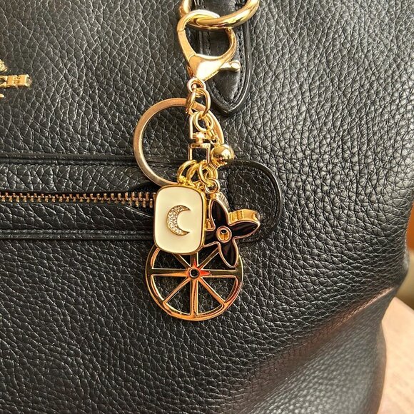 New GOLD WHEEL Bag Charm ☸ - Picture 7 of 8